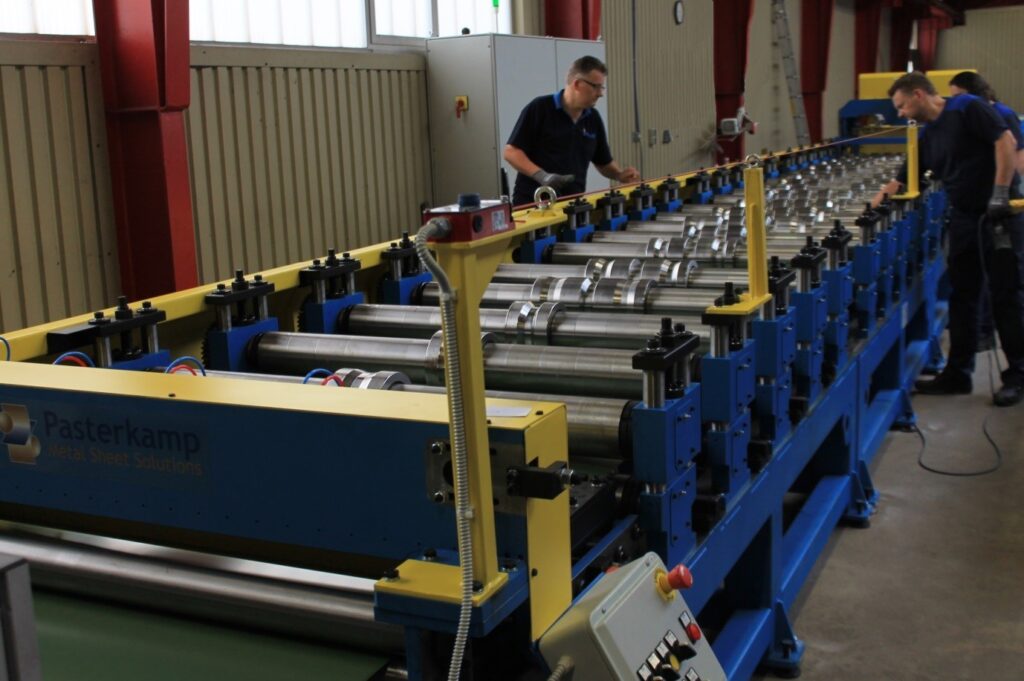 the roll forming machine, or roll forming line